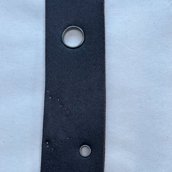 Espresso + Silver Riveted Floral Fossil Belt - Picture 11 of 15